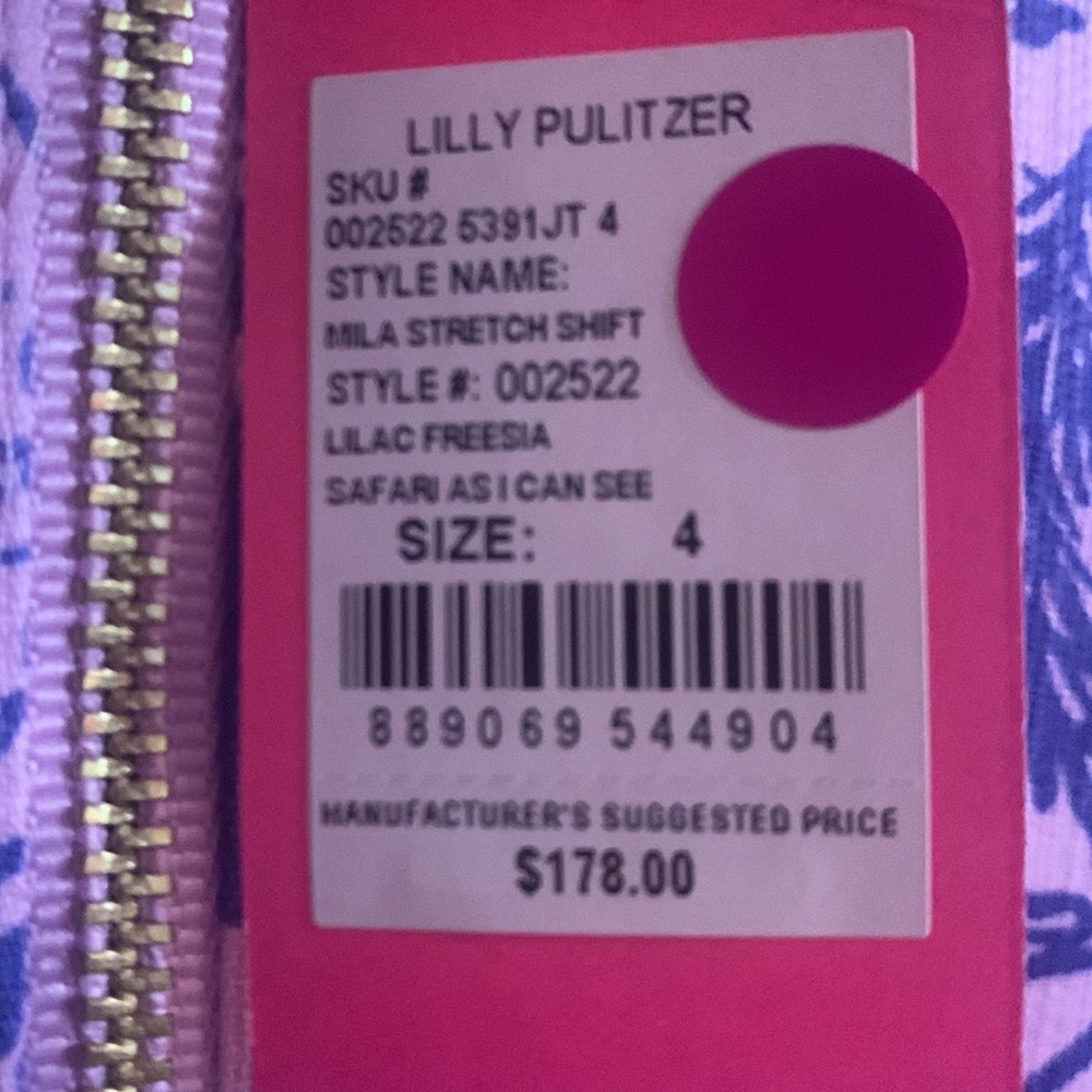Lilly Pulitzer Mila Stretch Shift size 4 - Picture 7 of 9